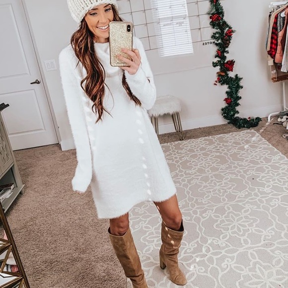 lou & grey lashout sweater dress